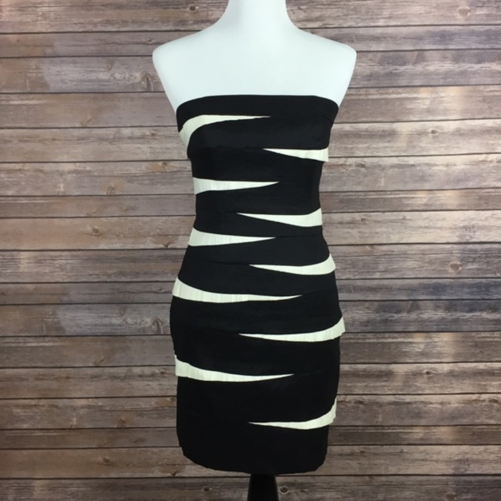 Cache Strapless Black and White Mini 2/4